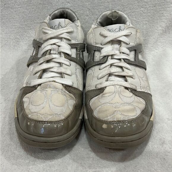 Coach Nova Signature C Silver Sneakers 9M - Picture 5 of 14